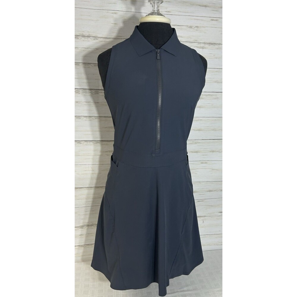 PETER MILLAR Bingham Sleeveless Sport Dress Golf Women SMALL BlueGray Pickleball